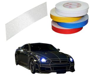 Motorcycle Car Automotive Reflective Tape Car Vehicle Reflective Decals White