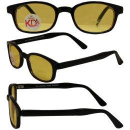 Original KD's Biker Sunglasses with Yellow Lenses