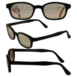 Original KD's Biker Sunglasses with Clear Colored Mirror Lenses