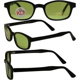 Original KD's Biker Sunglasses with Green Lenses